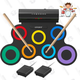 real-effect rechargeable portable electronic drum set